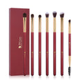 DUcare DF0727 Red 7-Piece Eye Makeup Brush Set