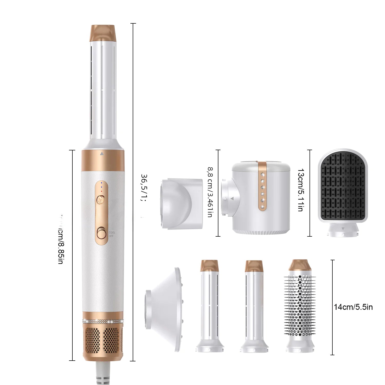 7-in-1 High-Speed Hot Air Brush for Styling